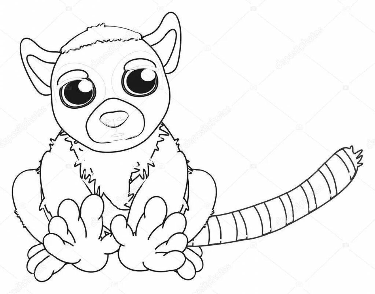 Sweet limur coloring page
