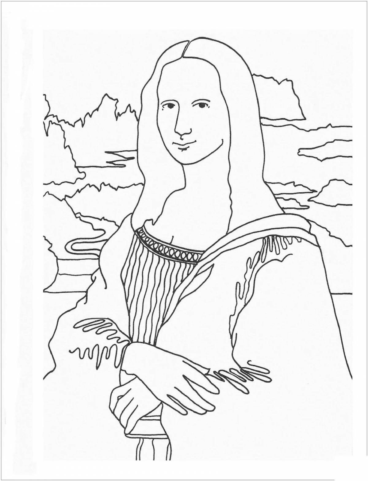 Mona holiday coloring