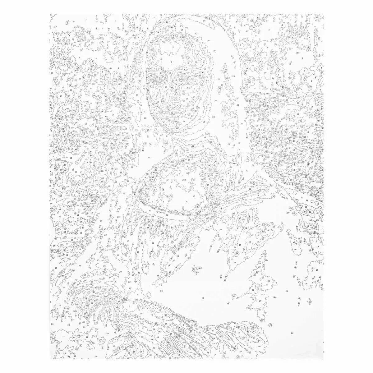 Mona funny coloring book