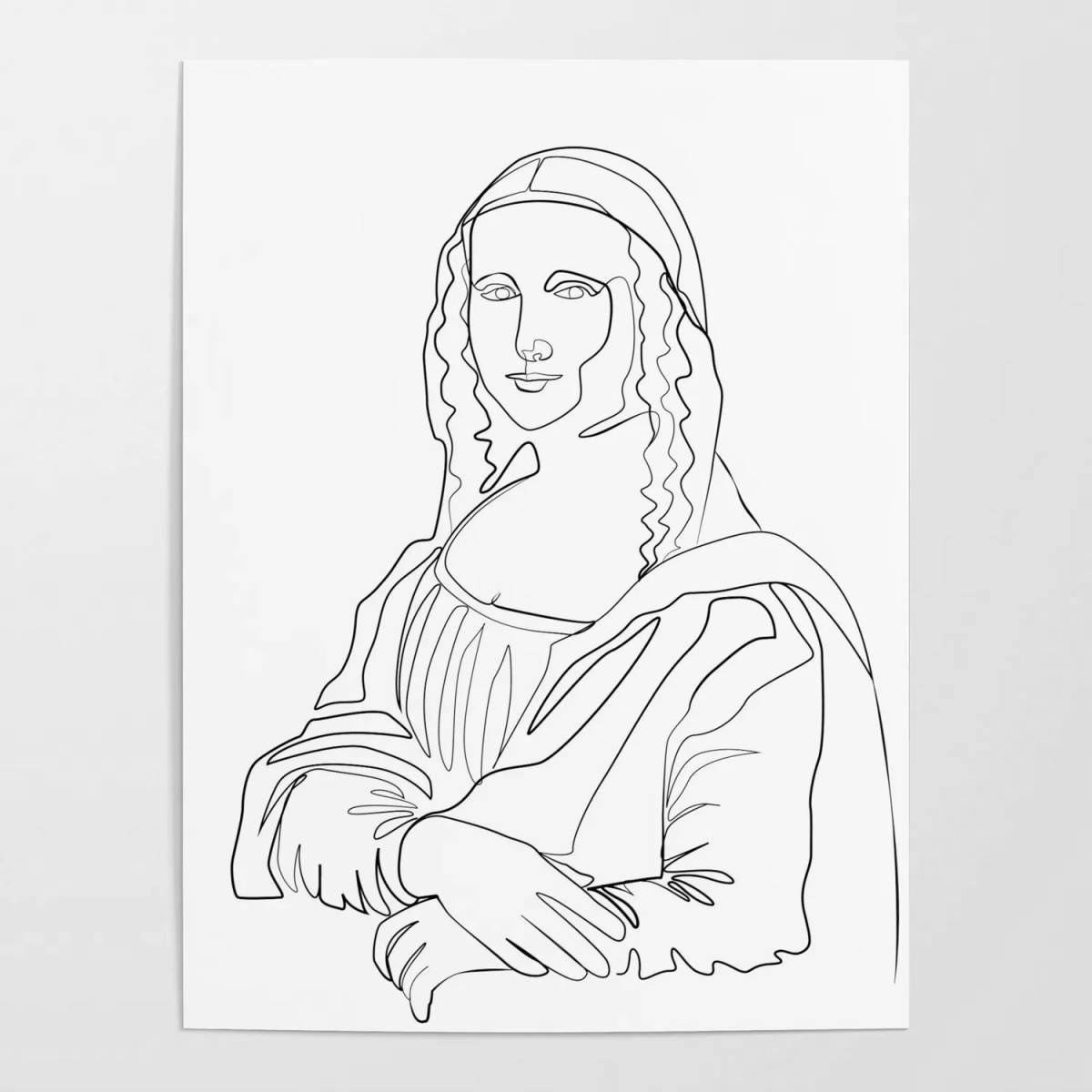 Mona awesome coloring book