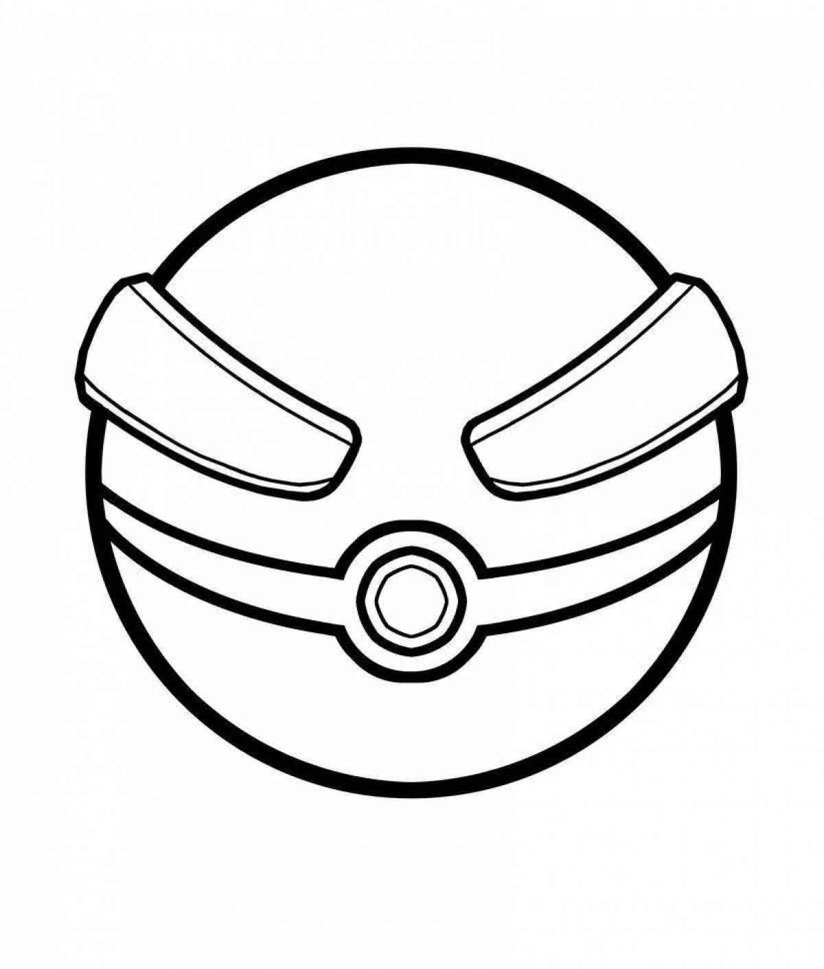 Fun coloring with pokeball