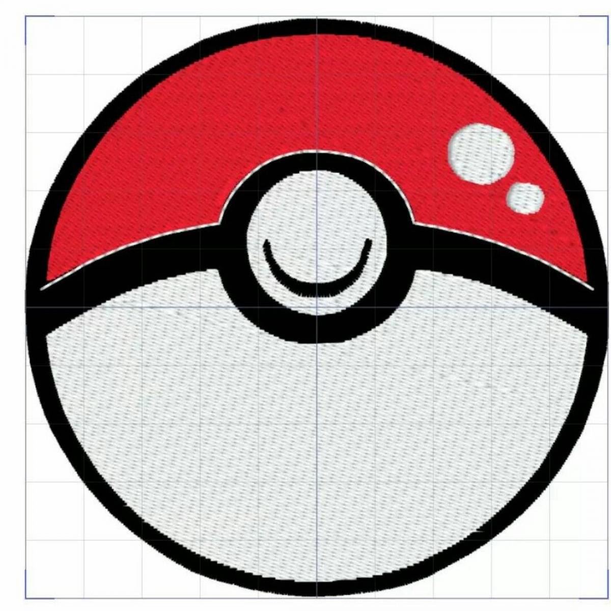 Coloring pokeball