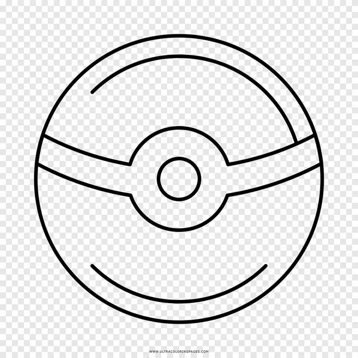 Unique pokeball coloring
