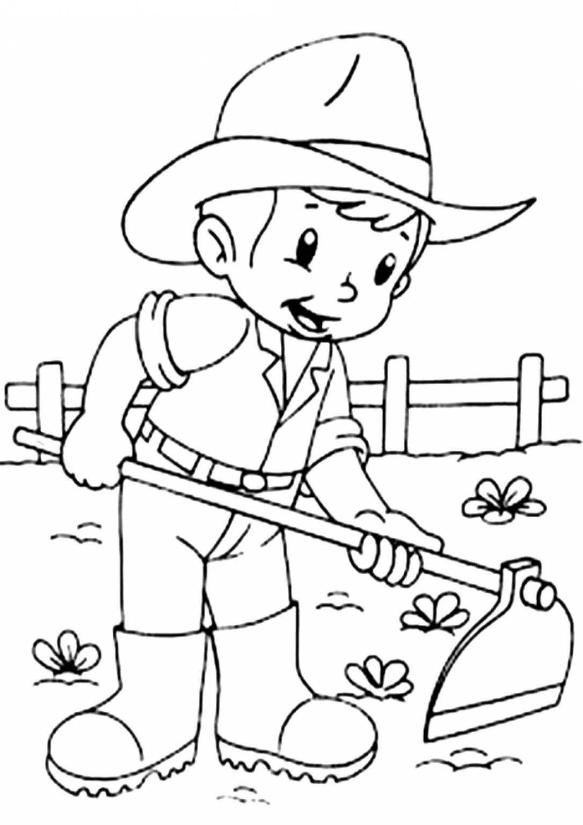 Coloring artistic balabaksha