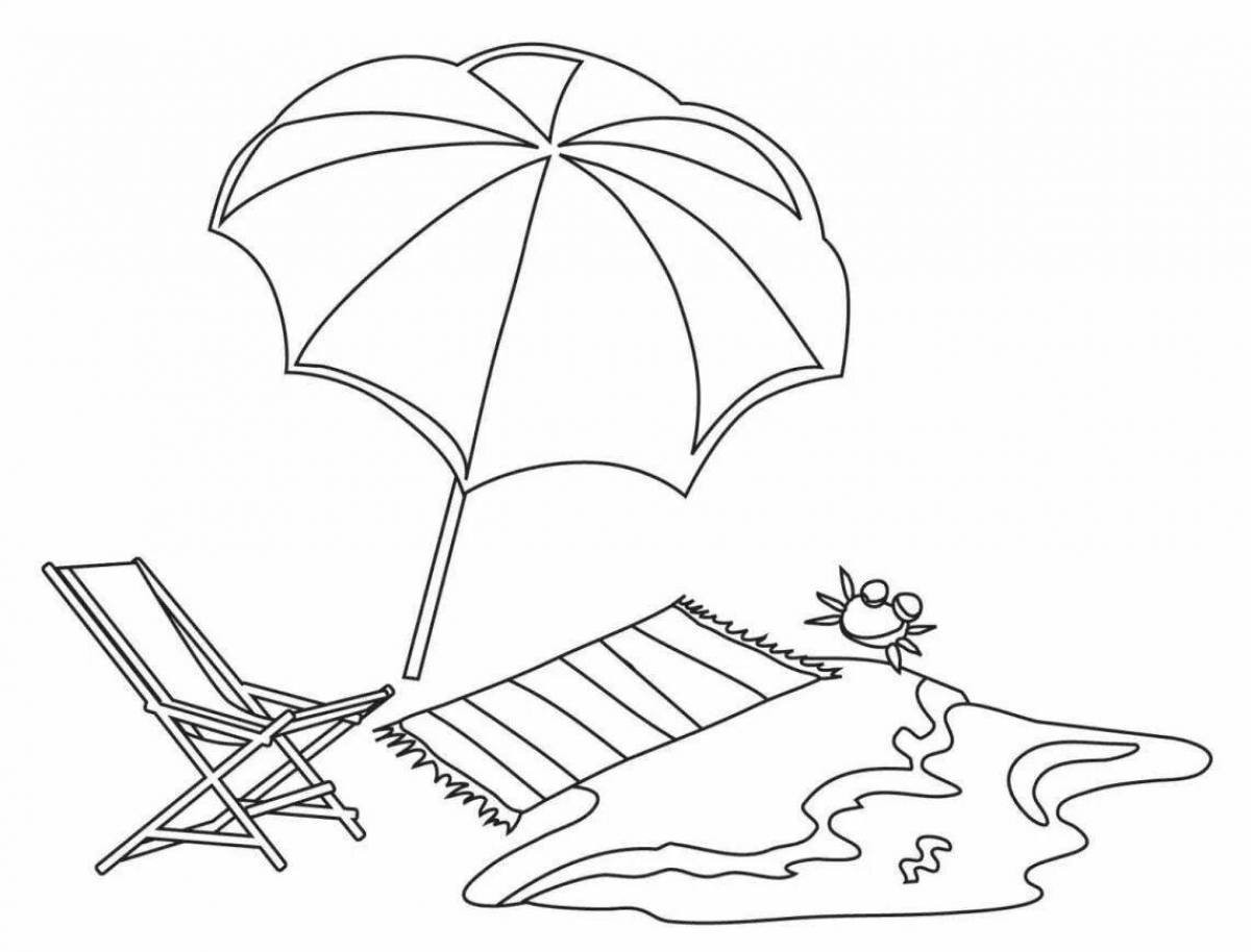 Fabulous resort coloring page