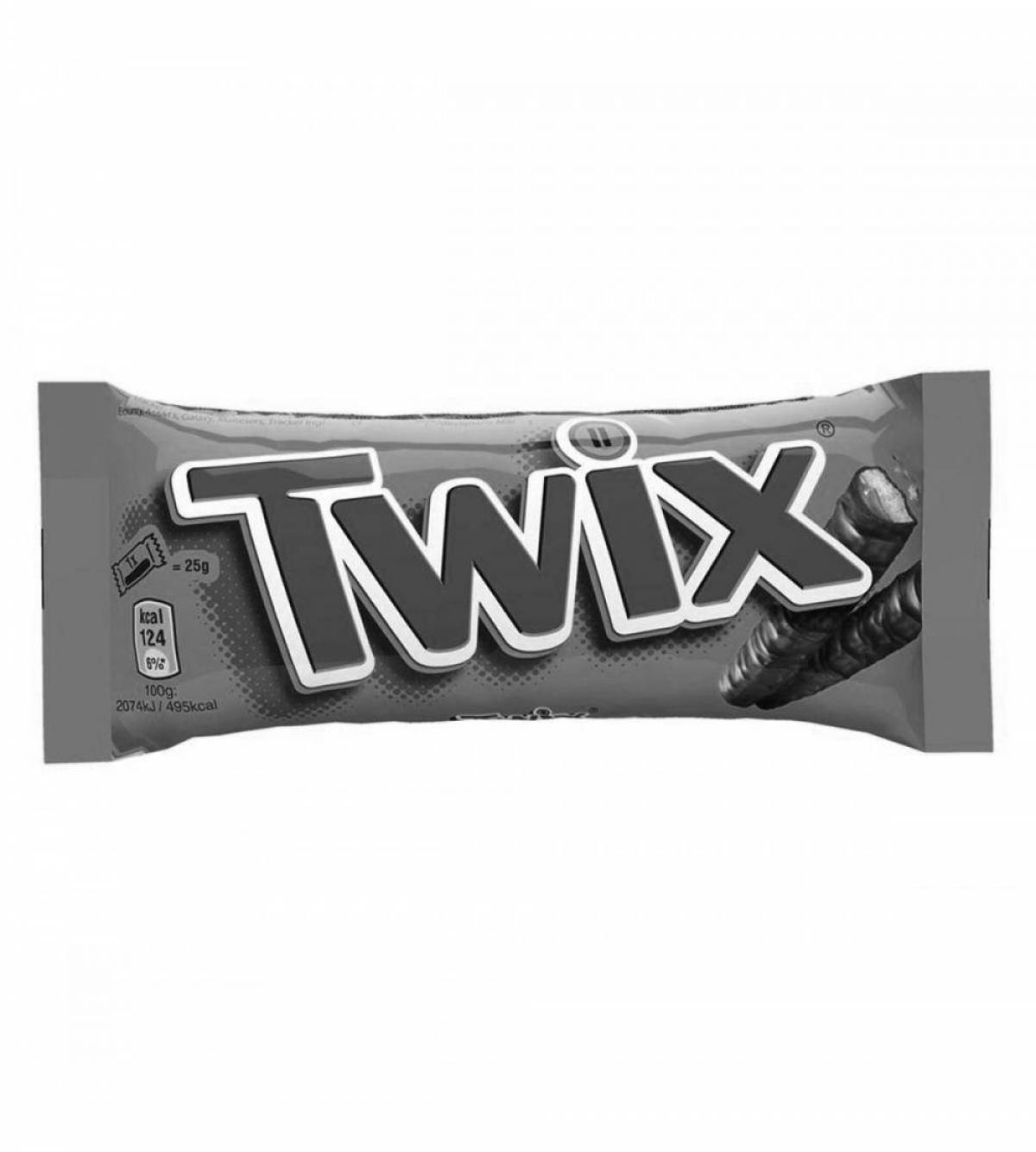 Coloring glowing twix