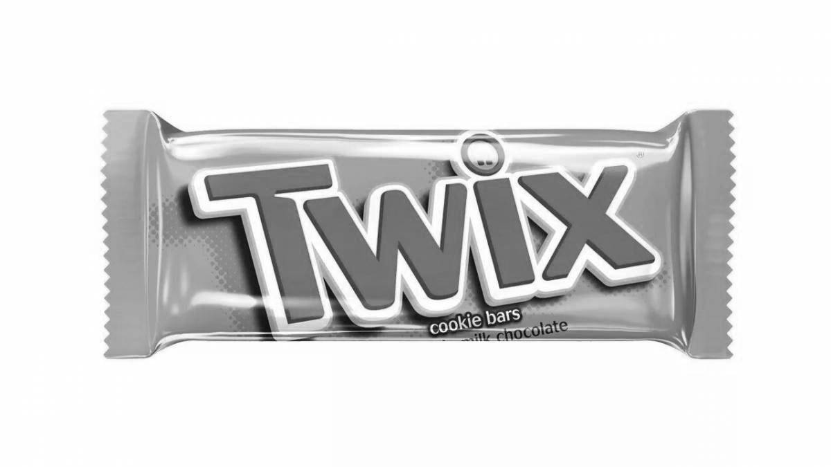 Twix animated coloring page