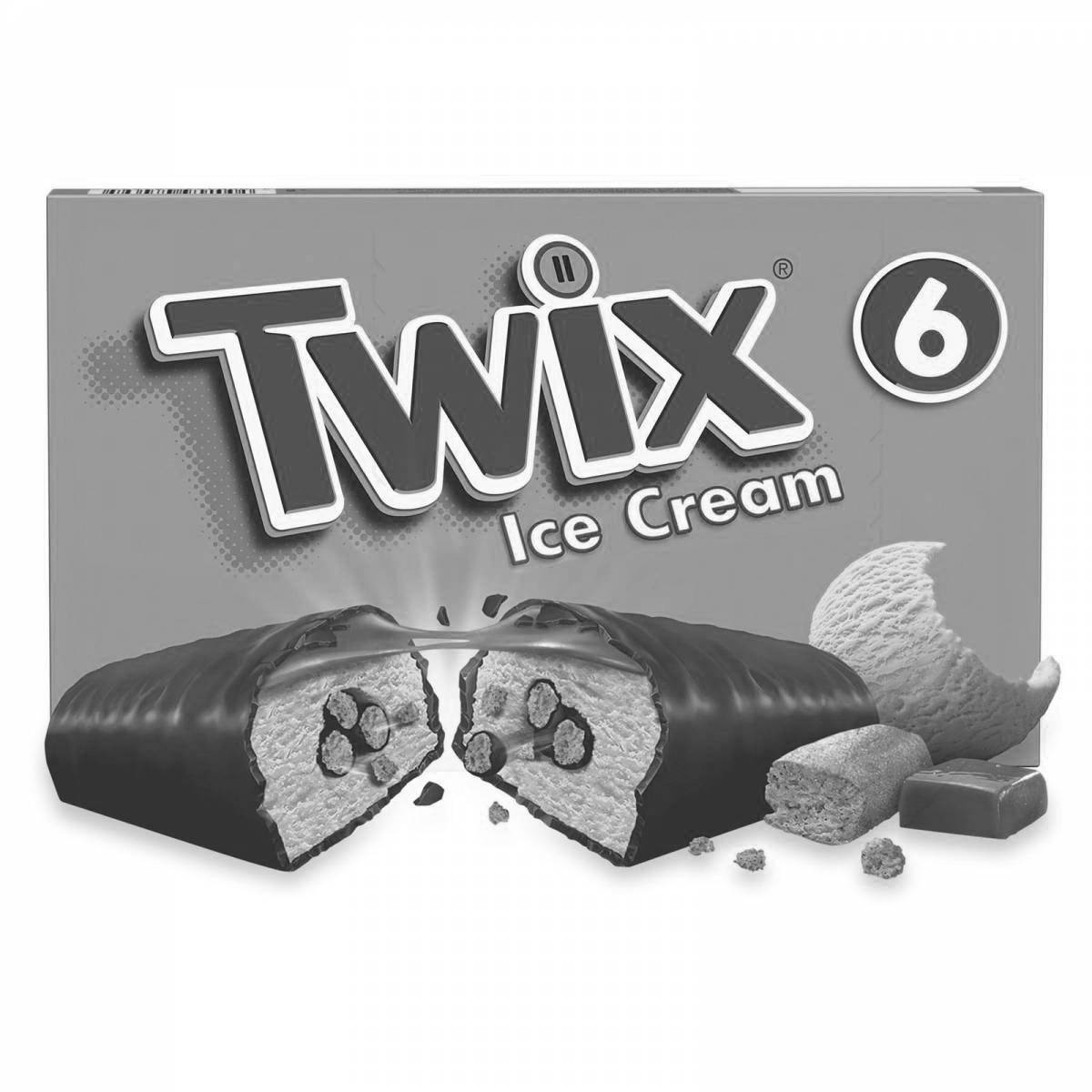 Color-frenzy twix coloring page