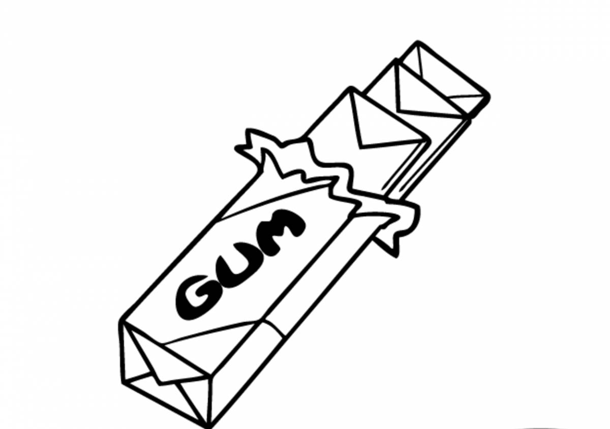 Color-vivid twix coloring page