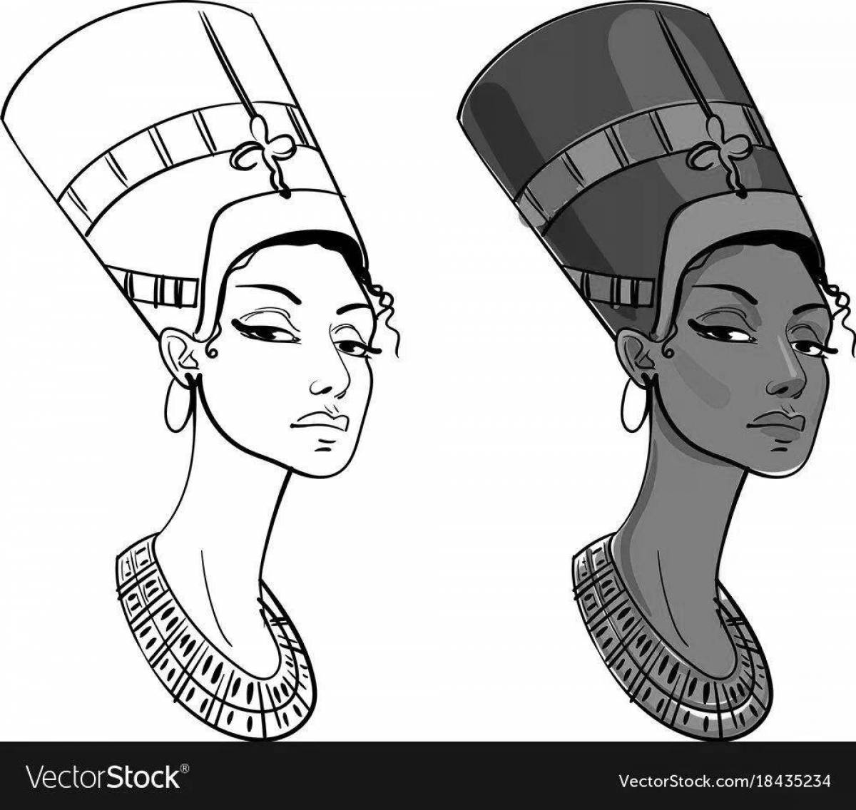 Gorgeous coloring of nefertiti