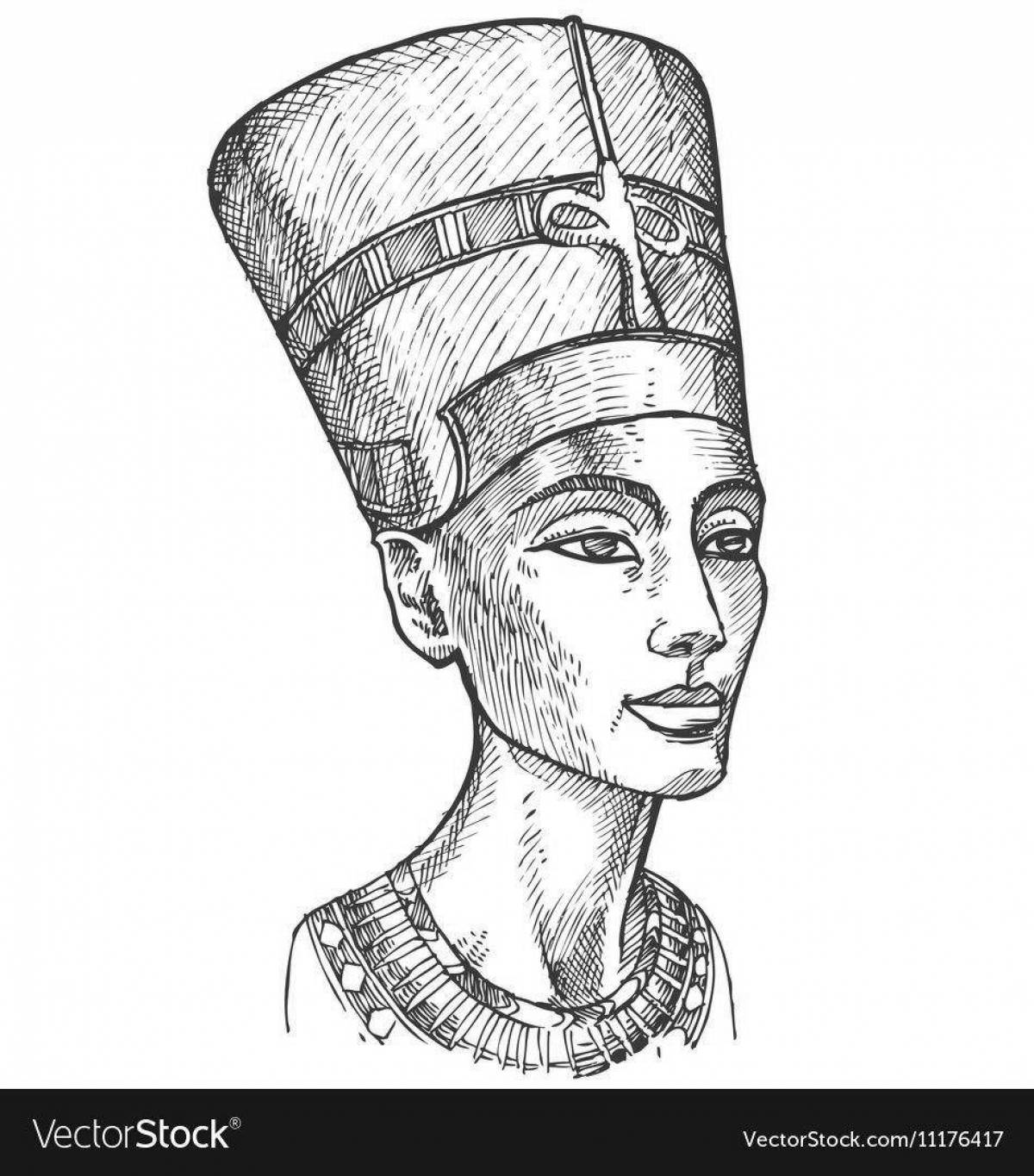 Coloring royal nefertiti