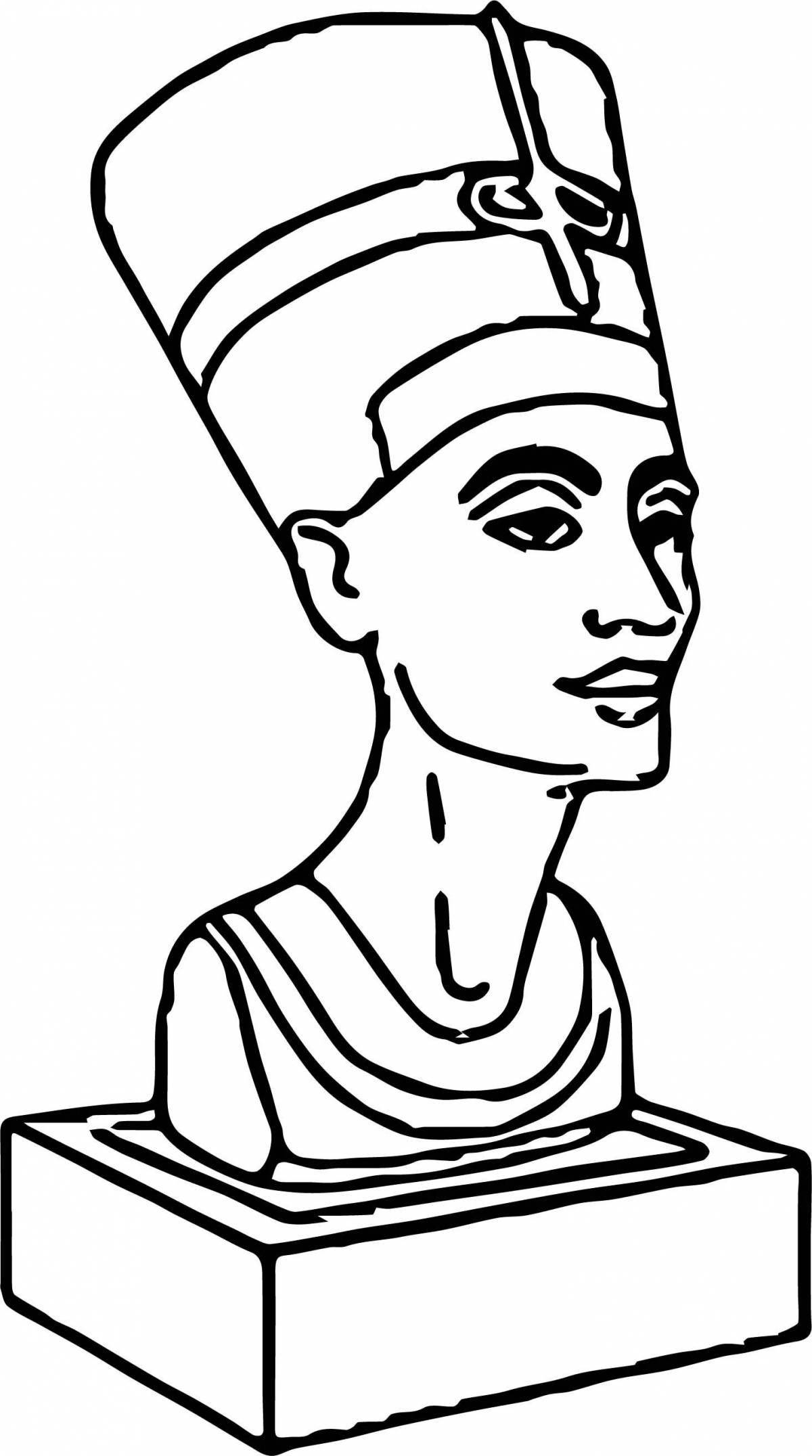 Great nefertiti coloring book