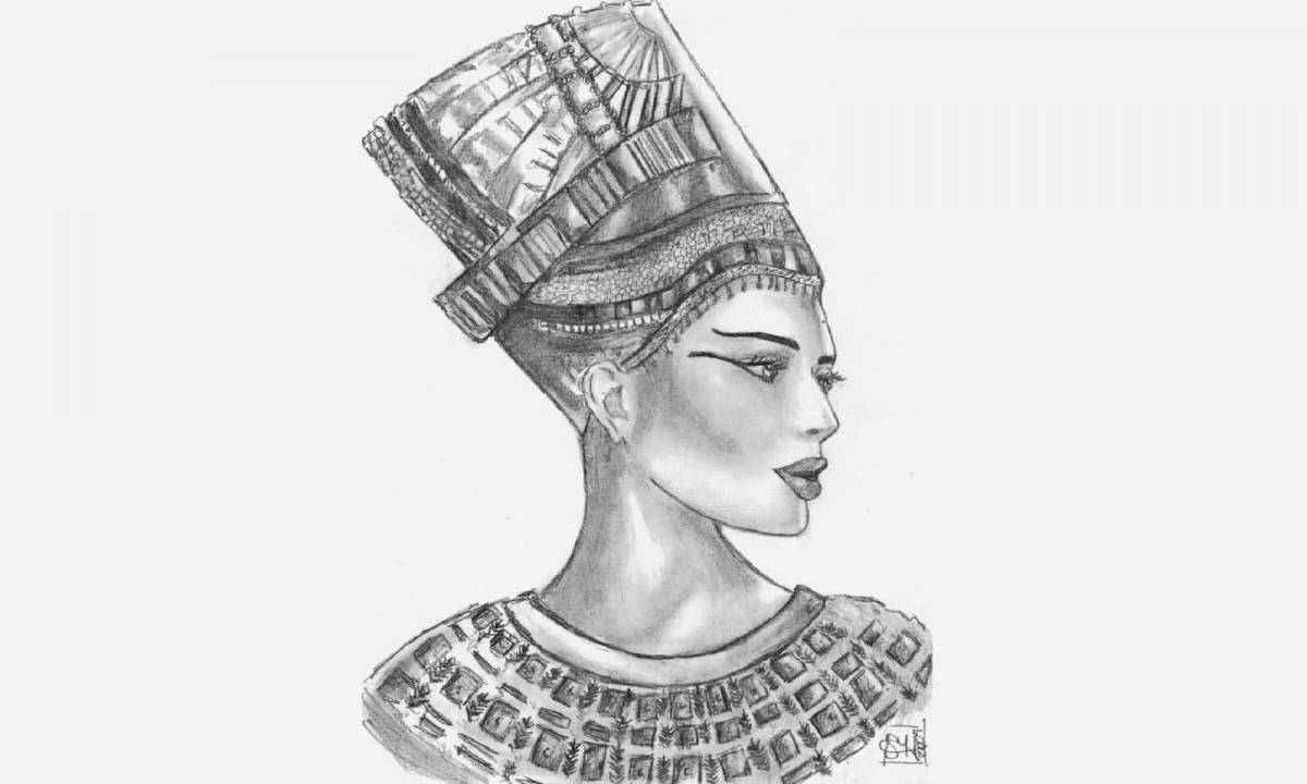 Great nefertiti coloring book