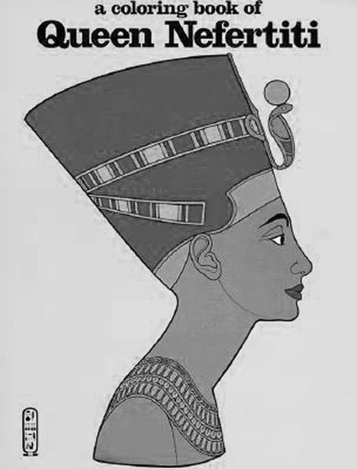 Nefertiti stunning coloring book