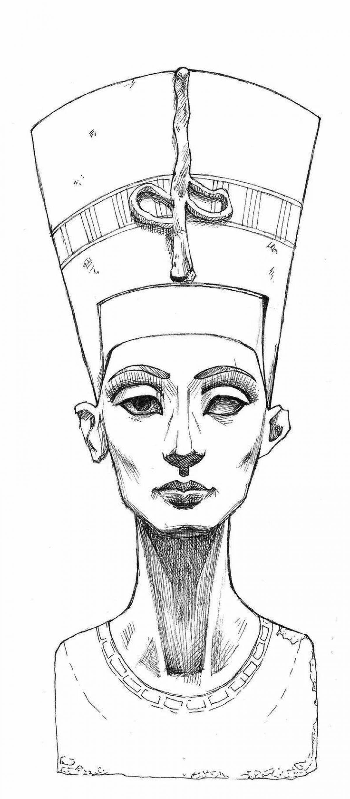 Nefertiti dramatic coloring