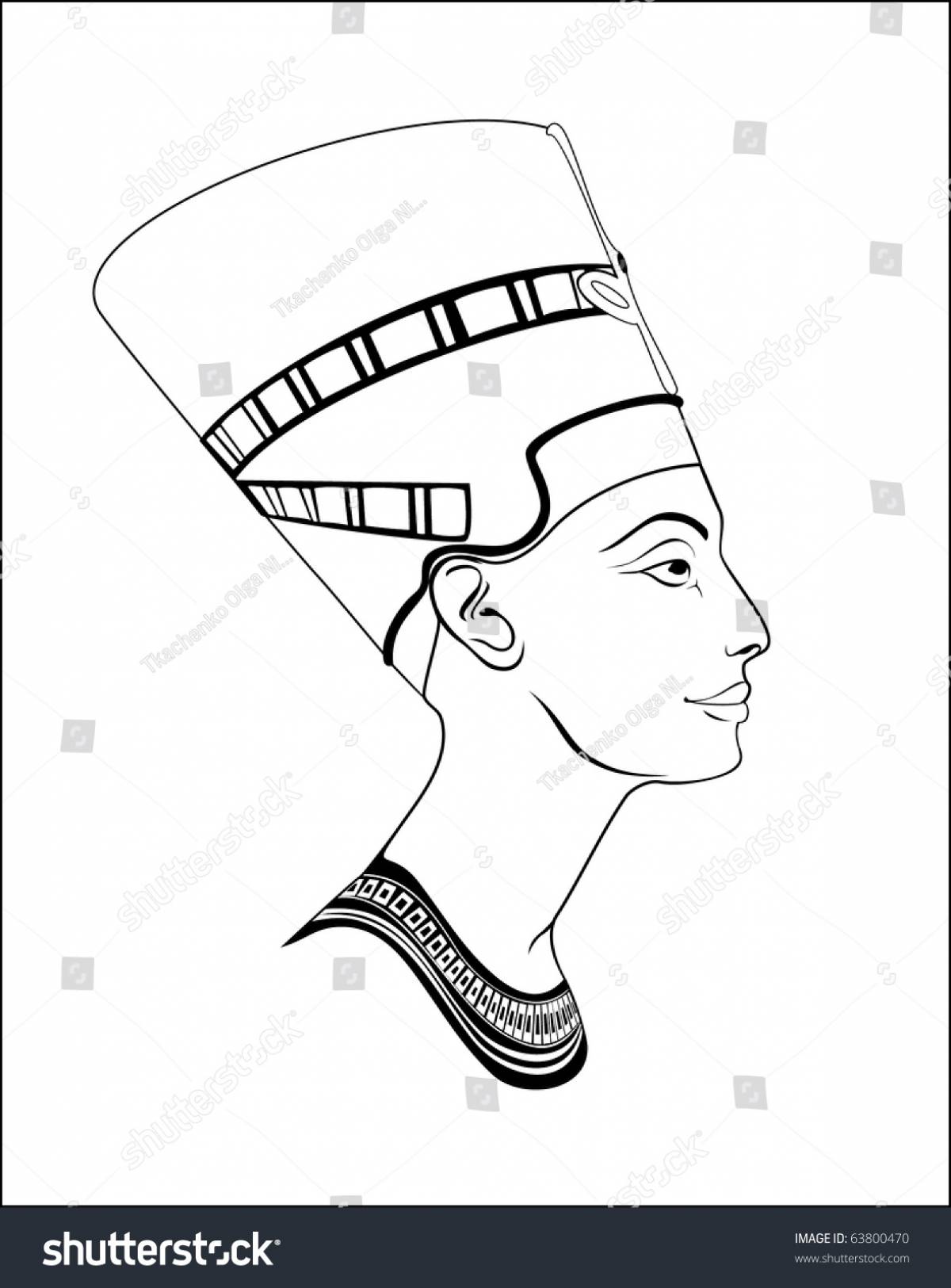 Intensive coloring of Nefertiti