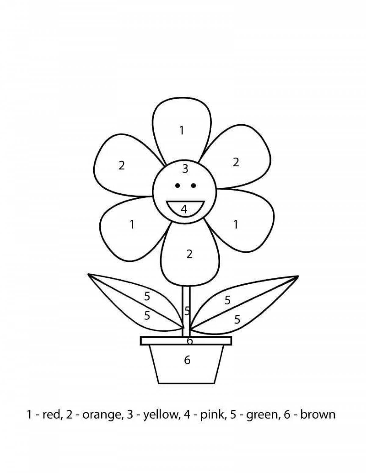 Intense coloring page colors