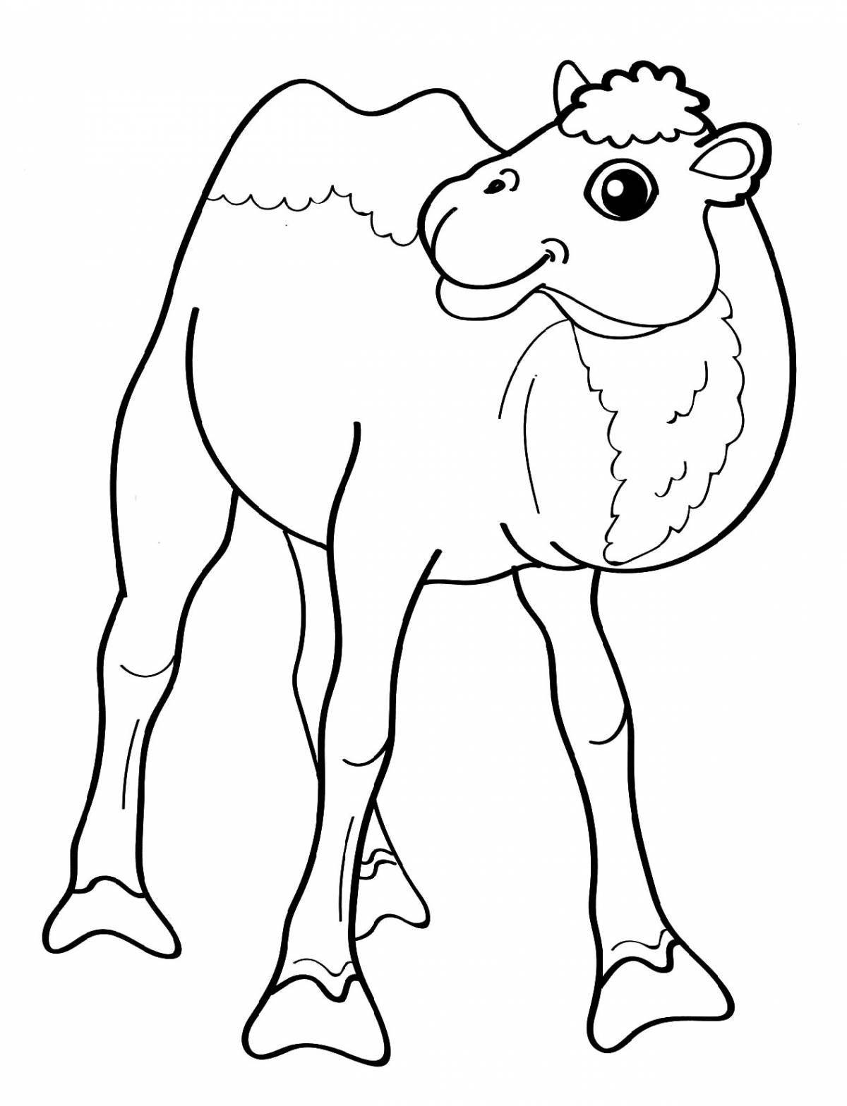 Great camel coloring page