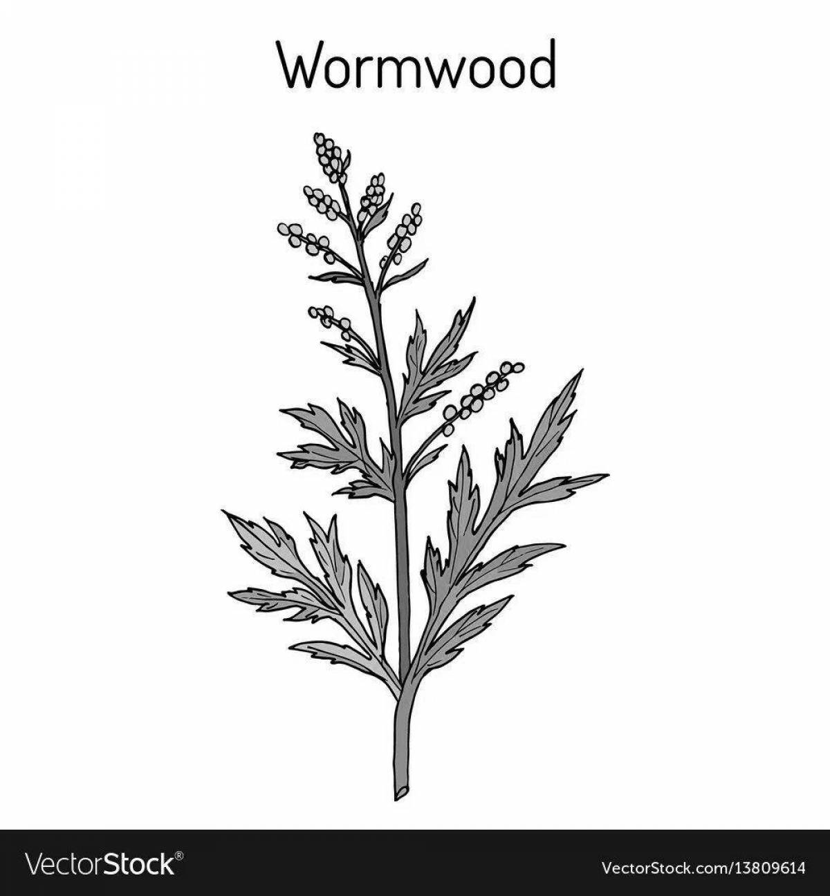Magic wormwood coloring page
