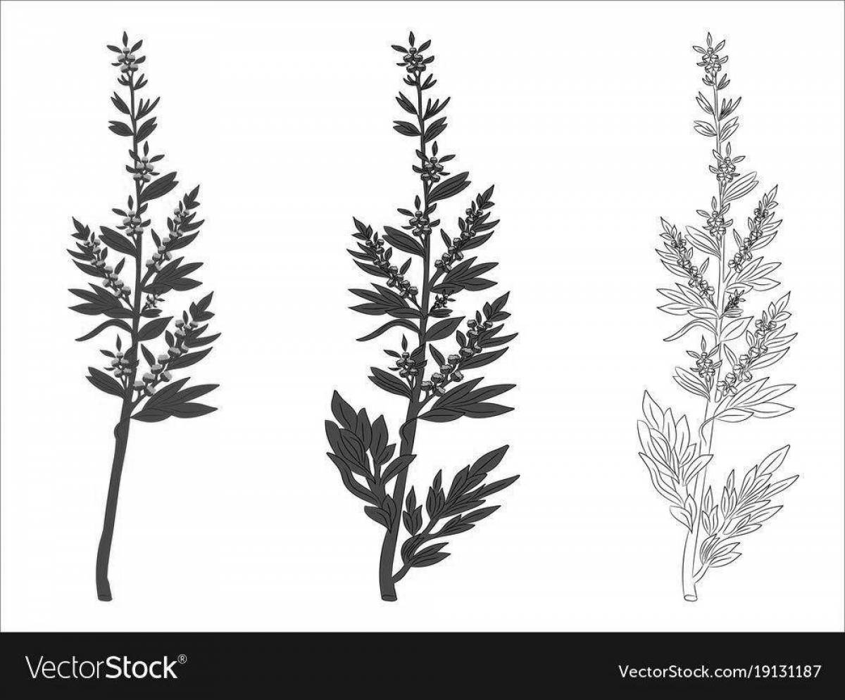 Tempting sagebrush coloring page