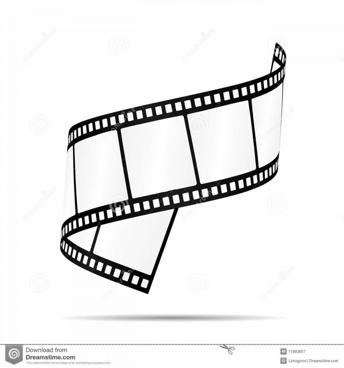 Animated coloring film