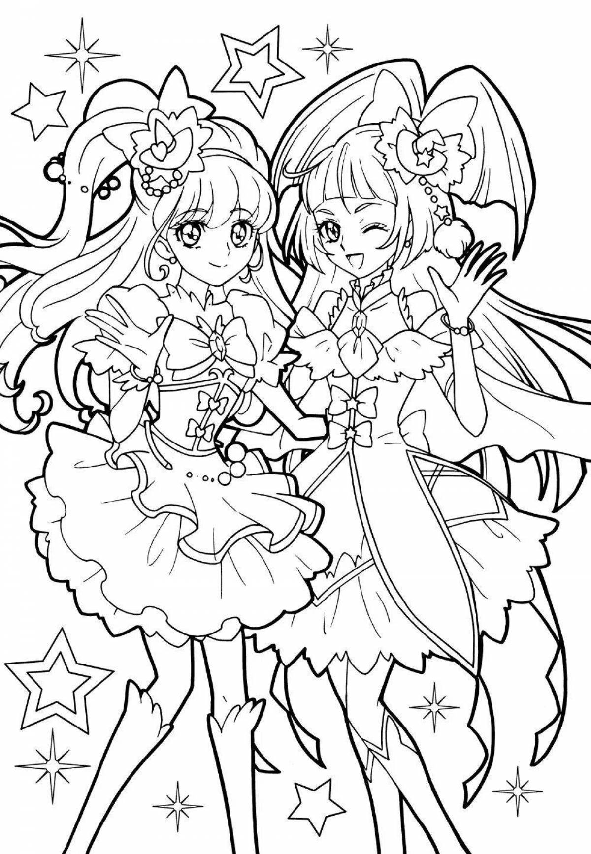 Delightful coloring precure