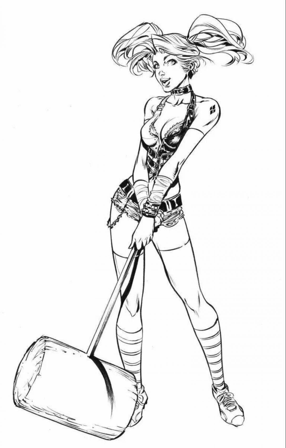 Animated harley coloring page