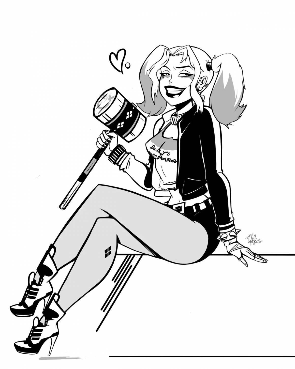 Harley dynamic coloring page