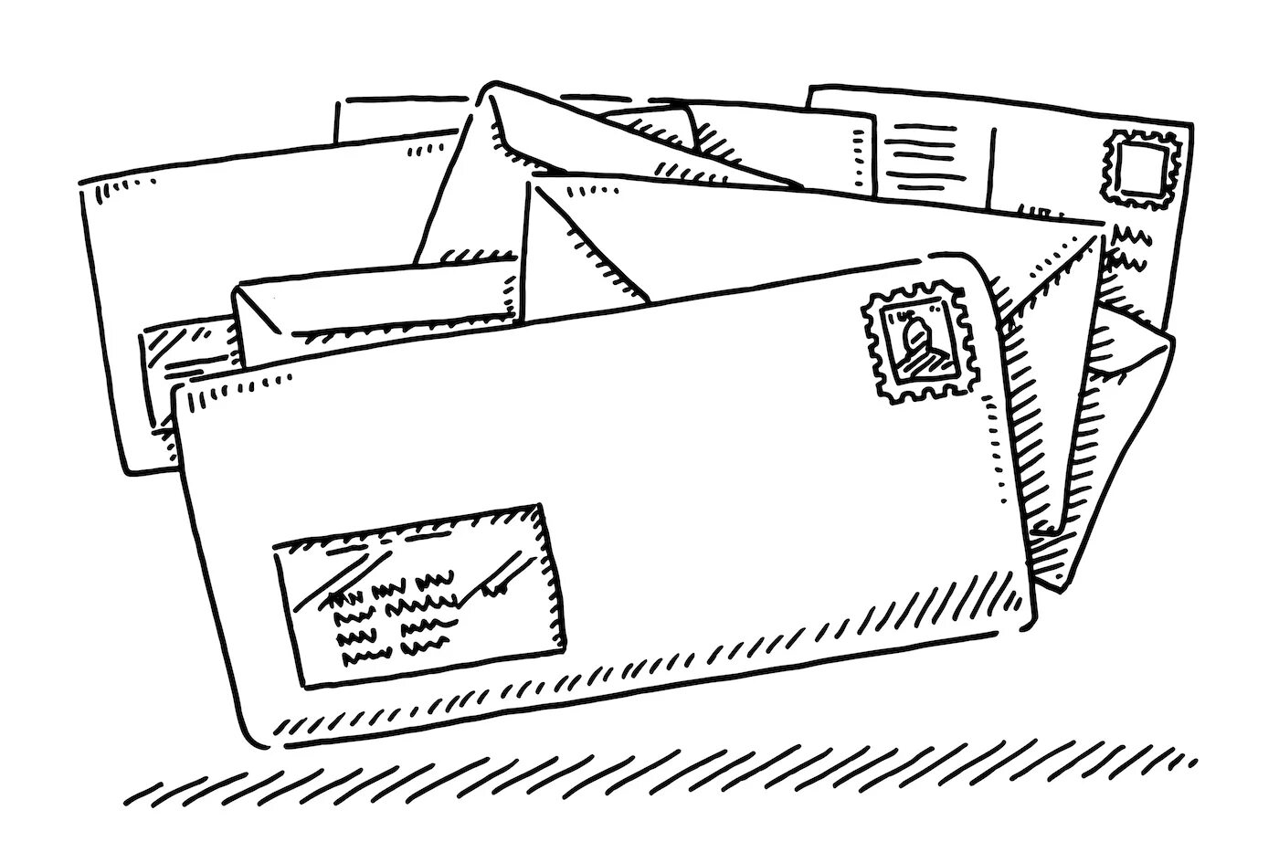 Color-glorious mail coloring page