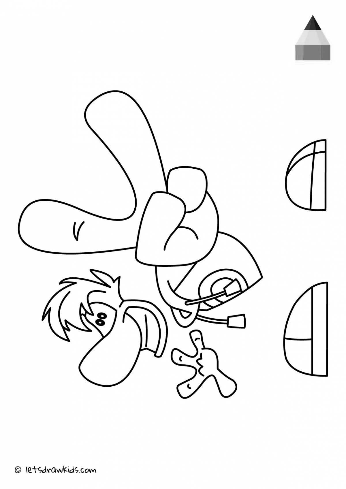 Joyful rayman coloring book