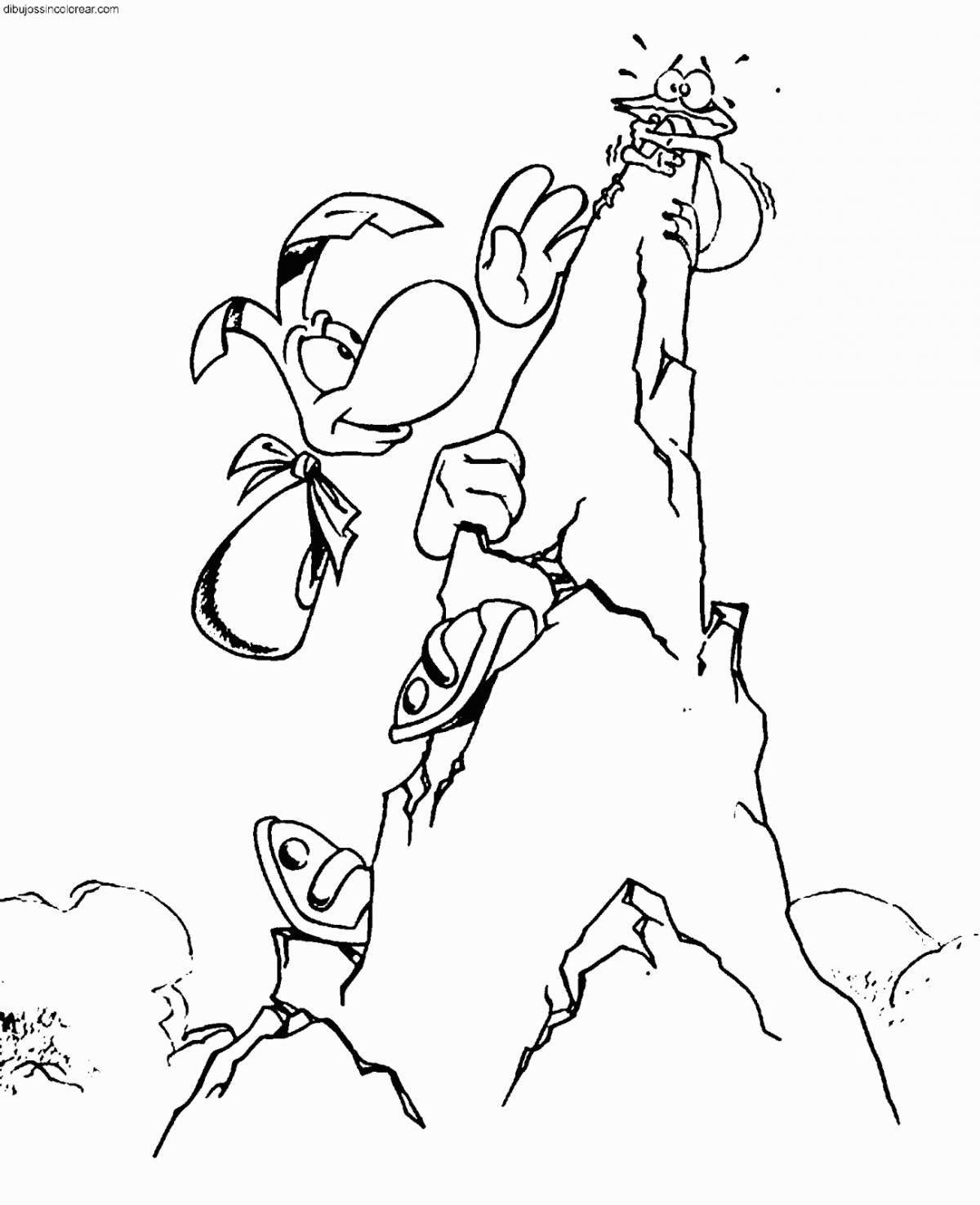 Rayman's bright coloring page