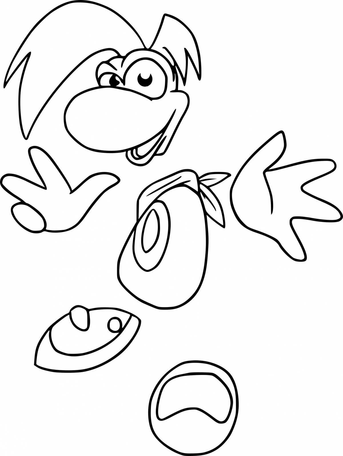 Rayman's funny coloring book