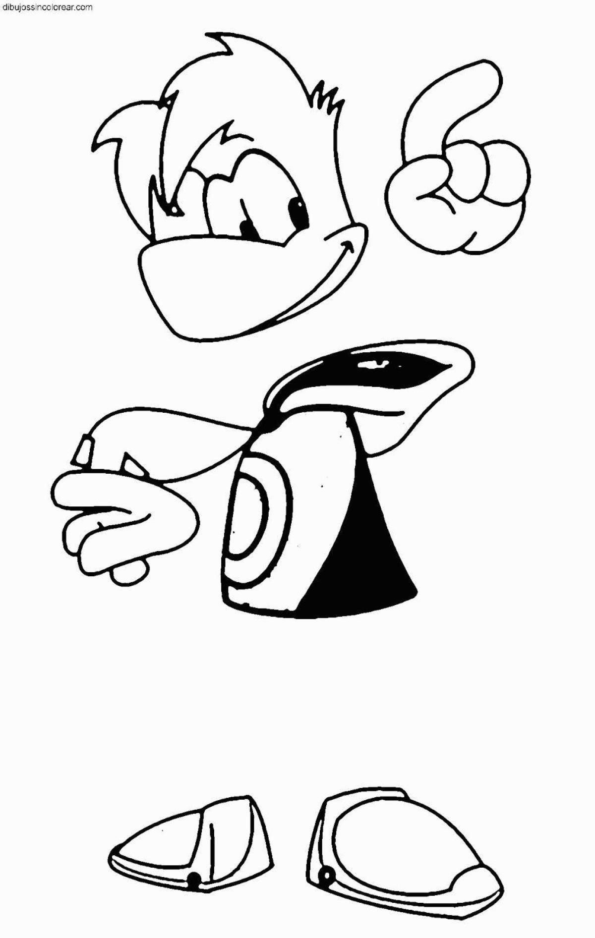 Fancy rayman coloring book