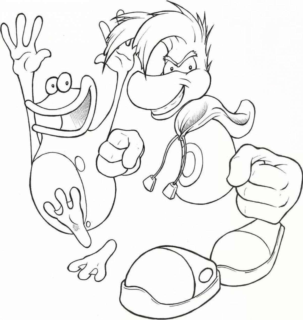 Coloring lively rayman