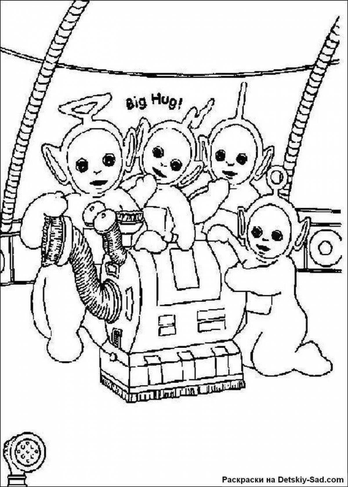 Amazing teletubbies coloring pages