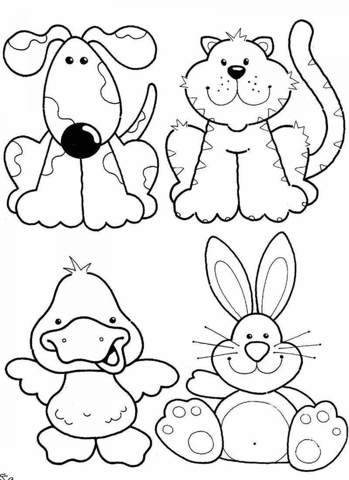 Colored art cutting coloring book