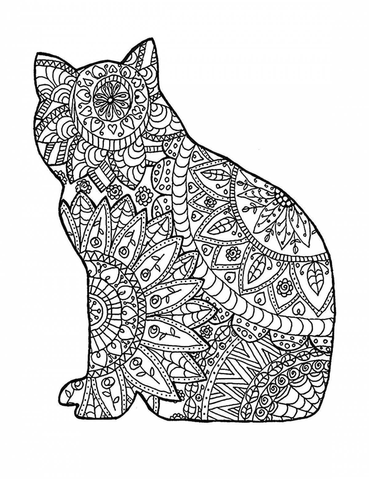 Fun coloring book with detailed design