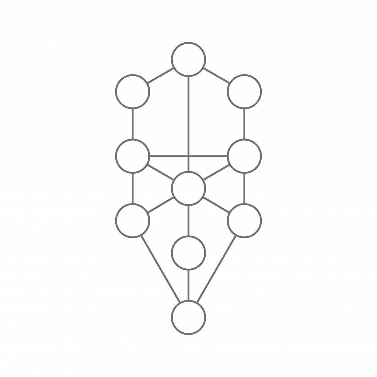 Раскраска графа. Сакральная геометрия Древо Сефирот. Древо жизни Сакральная геометрия. Геометрическое строение древа жизни,. Древо геометрических фигур.