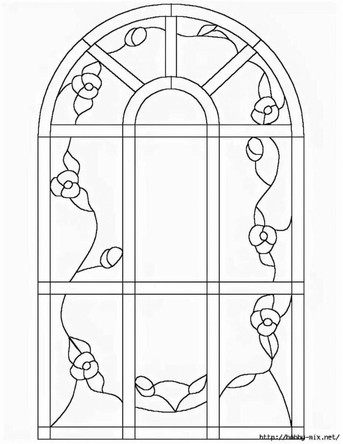 Нарисовать рисунок окна. Трафарет для витражного окна. Витражные окна для рисования. Эскиз витража для окна. Оконный витраж трафарет.