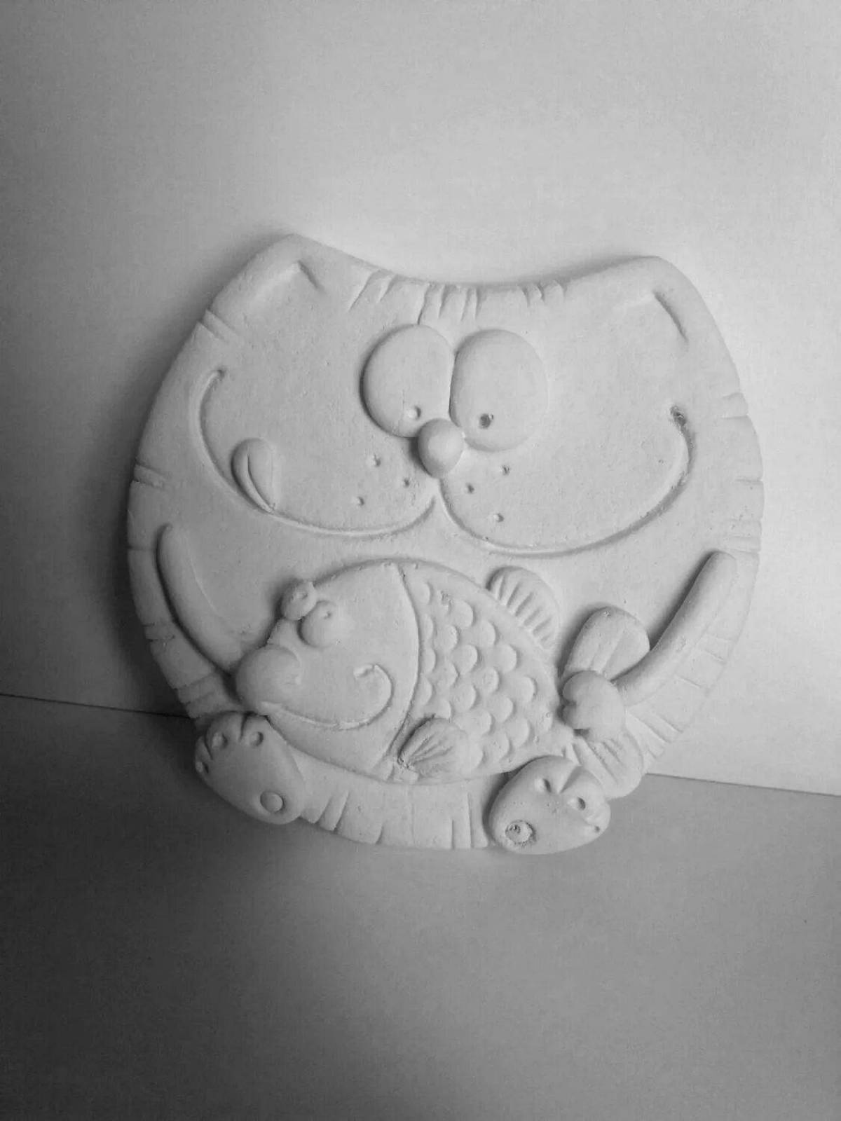 Photo Bright gypsum coloring page