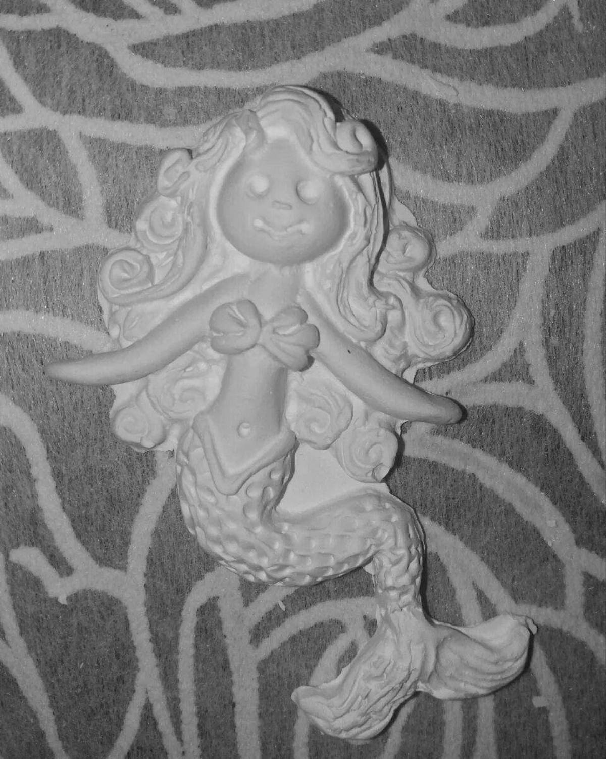 Photo Charming gypsum coloring page