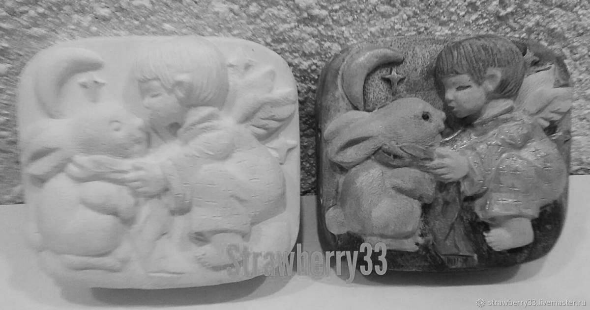 Photo Inviting plaster coloring