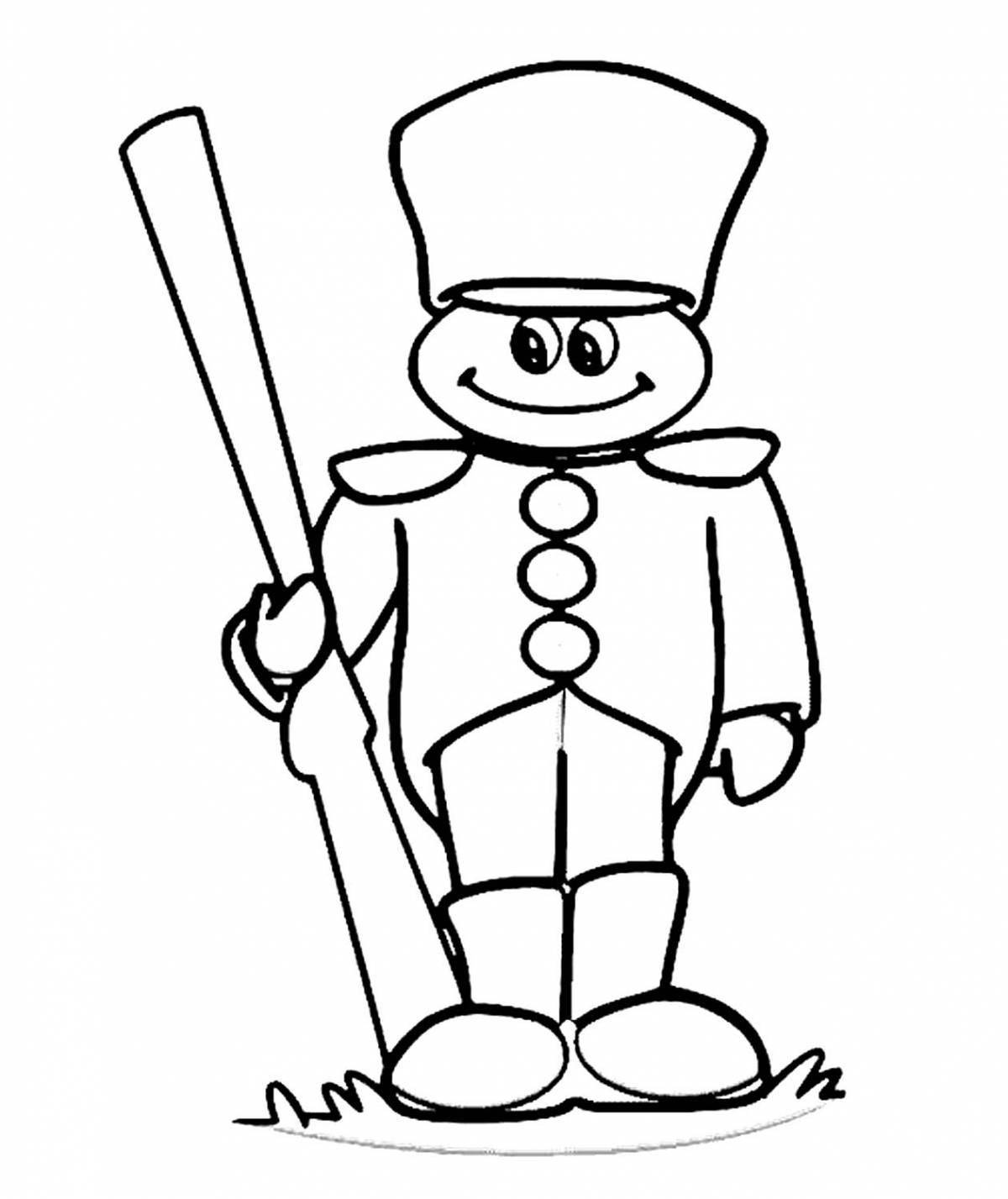 Amazing coloring pages of tin soldiers