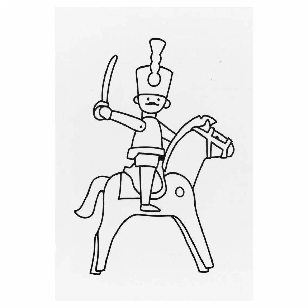 Exquisite tin soldier coloring pages