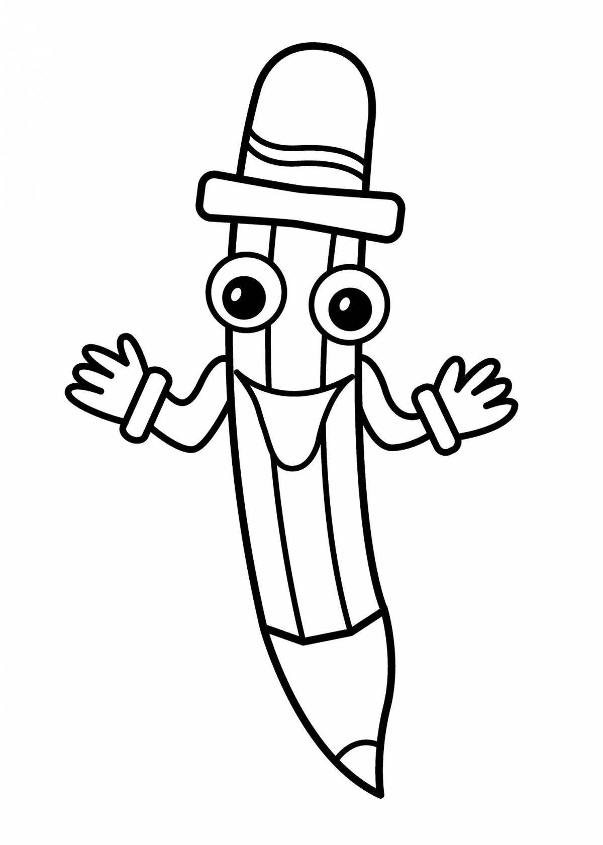 Photo Coloring radiant pencil en