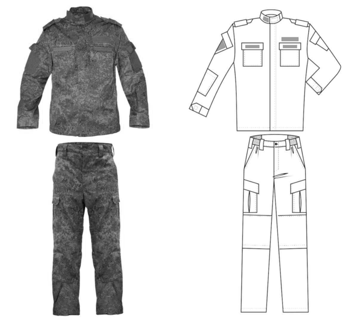 Luxury military clothing coloring book