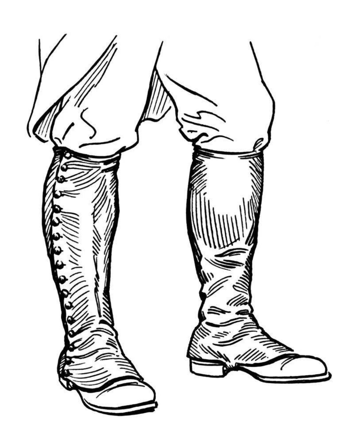 Coloring classic military clothes