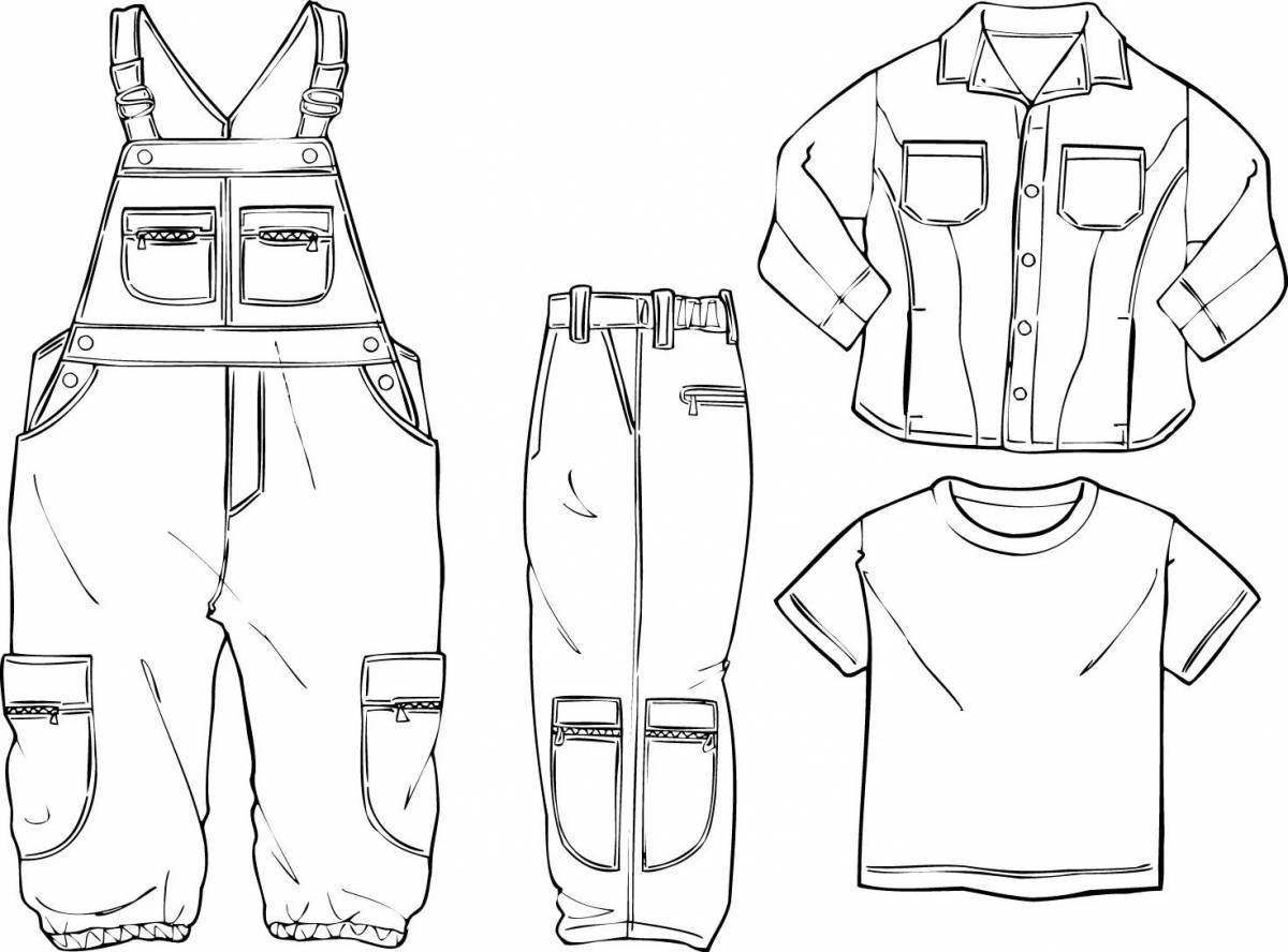 Vogue military clothing coloring page