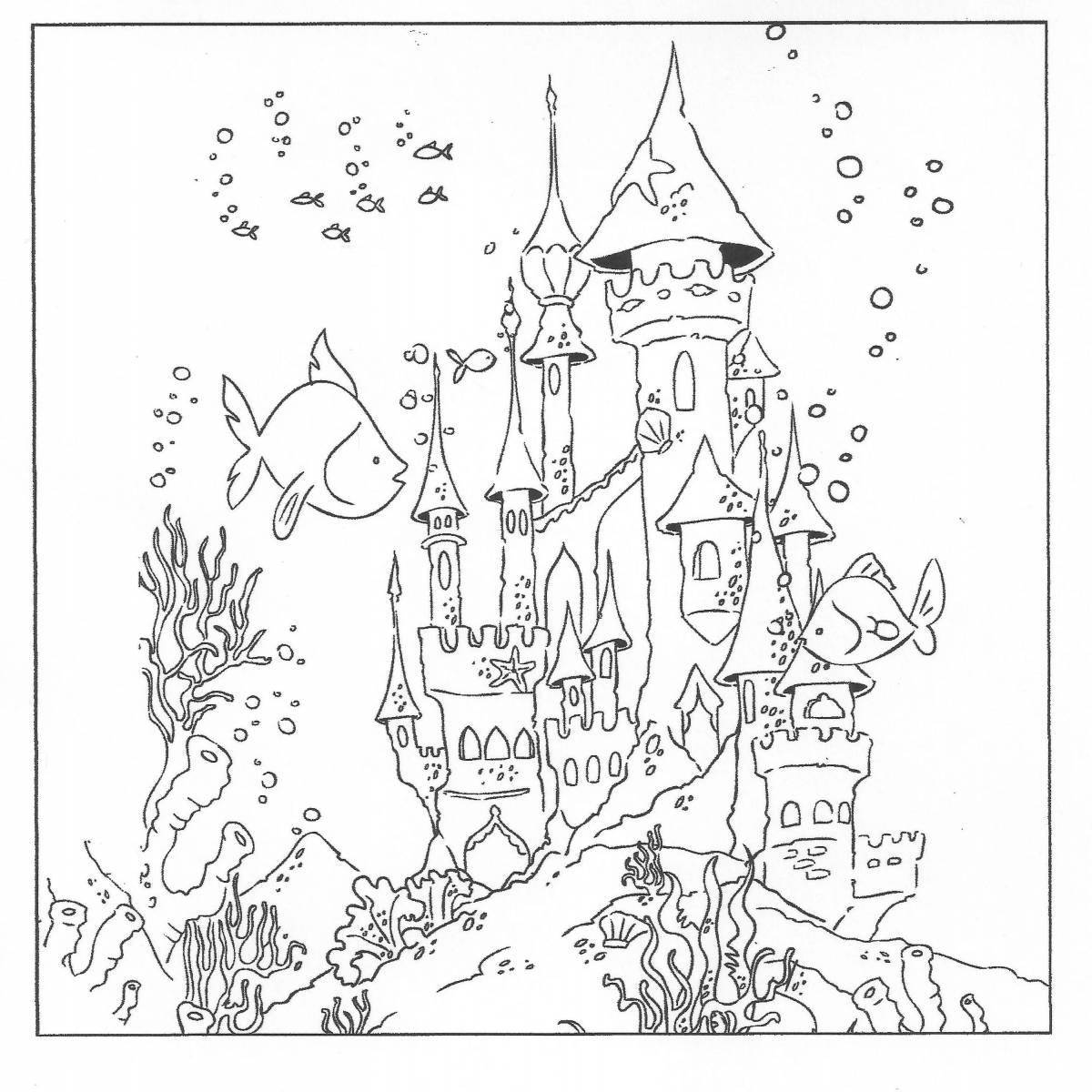 Majestic magic city coloring pages