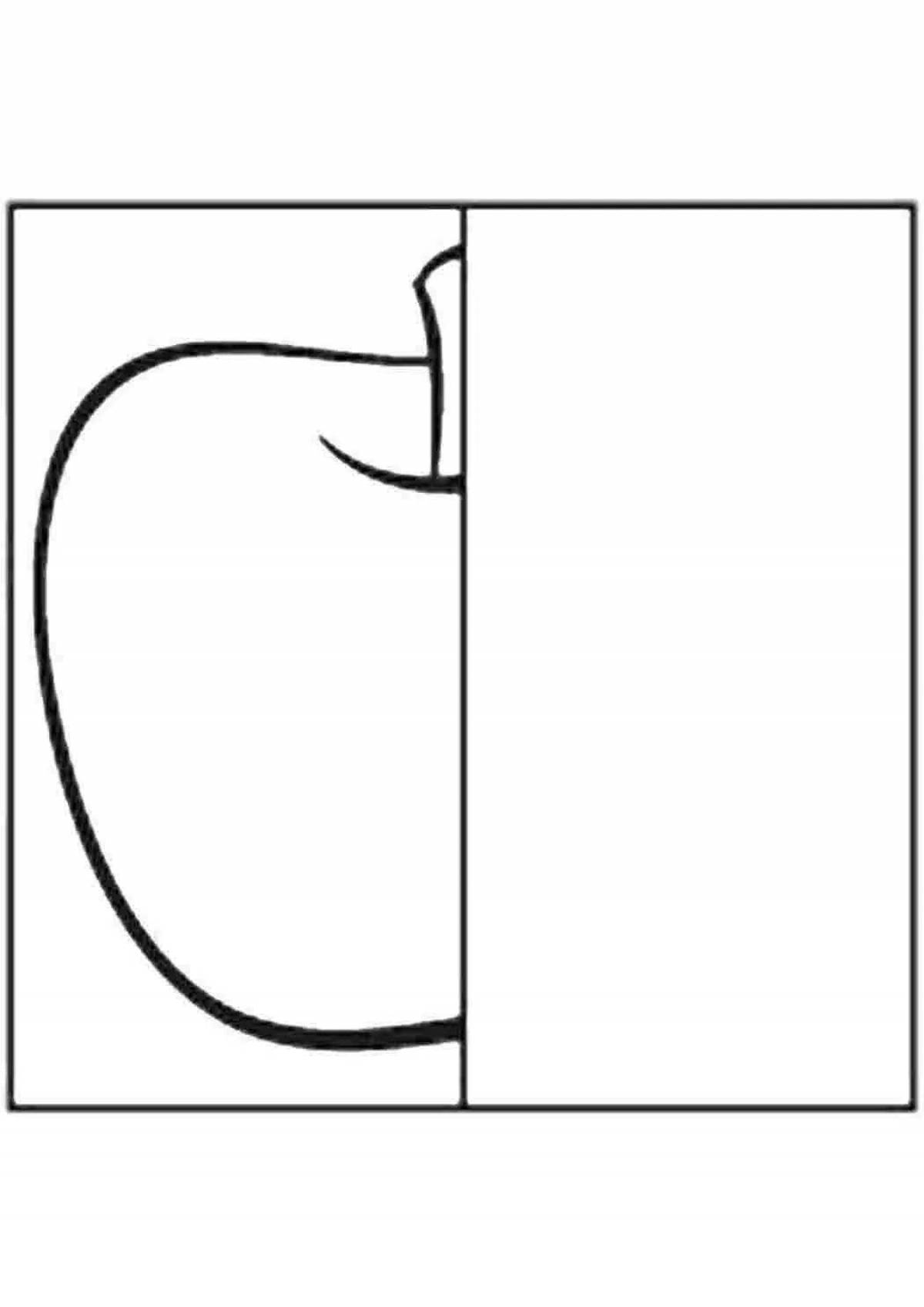 Bright half coloring